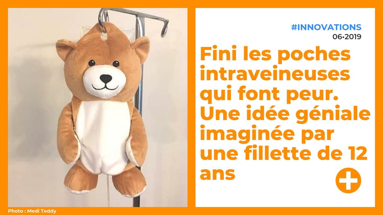 Fini les poches intraveineuses qui font peur. Une idée géniale imaginée par une fillette de 12 ans