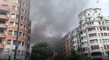 Incendio de contenedores en Bilbao
