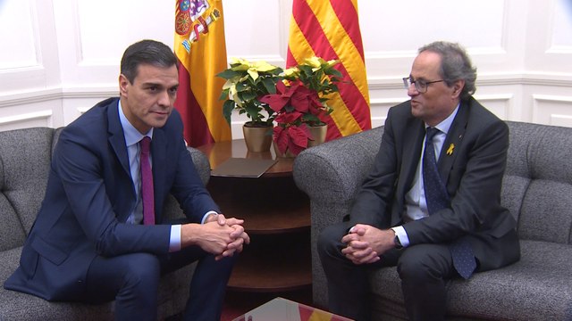 Pedro Sánchez se reúne con Quim Torra