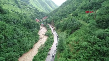 TRABZON'DA HES BORUSU PATLADI 2 KAYIP, 1 YARALI, MAHSUR KALANLAR VAR