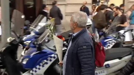 La fiesta de libros y rosas en Barcelona