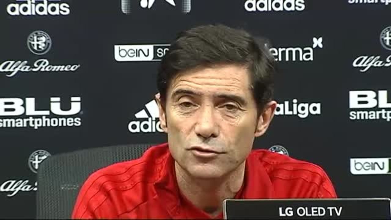 Marcelino: "Si fuéramos capaces de ganar en el Wanda, daríamos un paso"