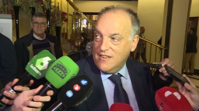 Tebas esquiva la respuesta de si la LaLiga debe jugar fuera de España