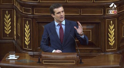 Casado pide a Sánchez que "cumpla con su palabra" y convoque elecciones