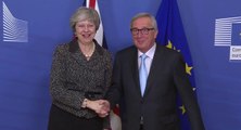 Juncker y May en Bruselas