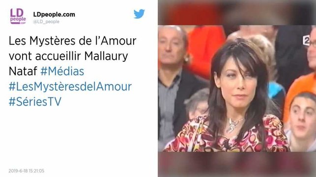 Mallaury Nataf de retour à la télévision dans la série « Les Mystères de l’amour »