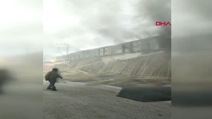 KONYA Atölye yandı, çalışanlar çaresizce izledi