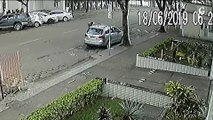 Assaltante arrasta vítima ao fugir com o carro roubado em Vitória