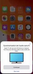 Synchronisation audio avec tvOS 13