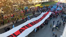 Hinchas de River Plate organizan un banderazo en su 'fan zone'