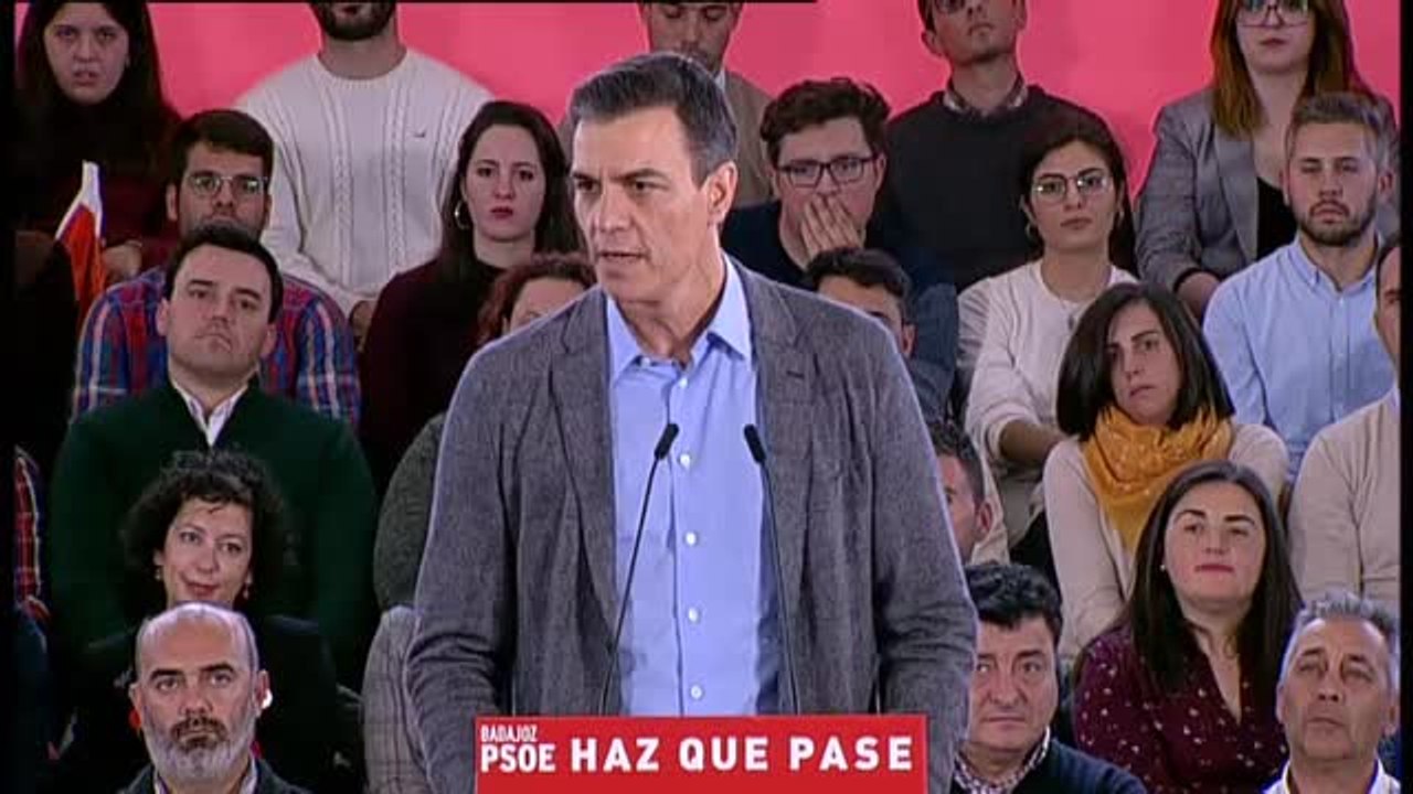 Sánchez: "El PSOE es el único partido que puede evitar la suma de las derechas"