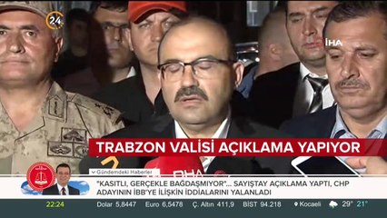 Trabzon'da sel felaketi