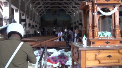Iglesia de Colombo tras los atentados en Sri Lanka
