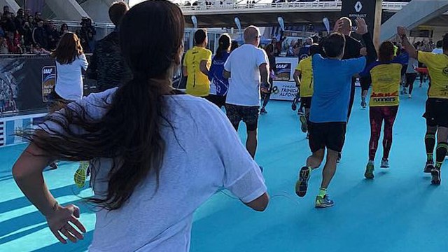 Cristina Pedroche demuestra su evolución en las carreras