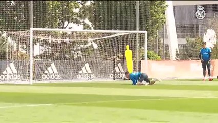 El Real Madrid entrena tras su victoria contra el Athletic Club