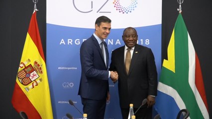 Sánchez se reúne con el primer ministro de Sudáfrica en el G20