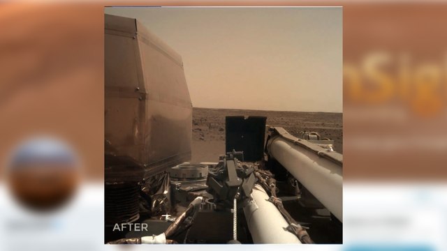 La nave InSight ya se ejercita sobre Marte