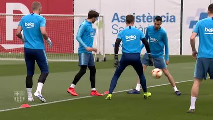 Sesión de recuperación para el Barça con la Liga prácticamente en el bolsillo