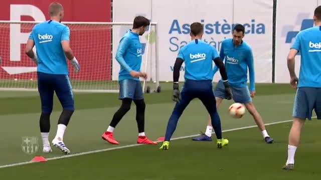 Sesión de recuperación para el Barça con la Liga prácticamente en el bolsillo