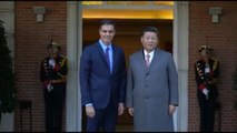 Sánchez recibe a Xi Jinping en La Moncloa