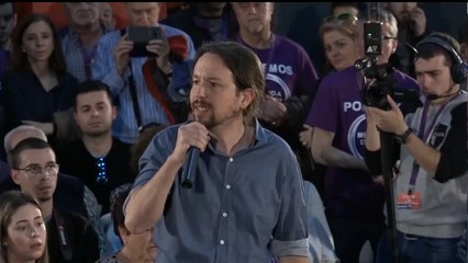 Iglesias pide el voto para que PSOE no pacte con Cs