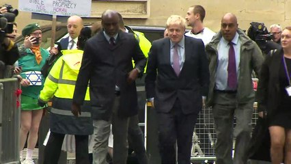 Tory leadership candidates arrive for second live TV debate