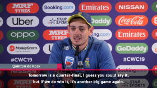 South Africa v New Zealand is like a quarter-final - de Kock