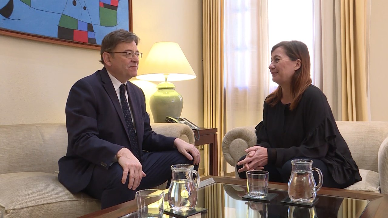 Reunión entre Puig y Armengol en la sede del Govern balear