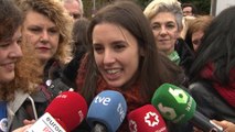 Irene Montero reaparece en la manifestación contra la violencia de género