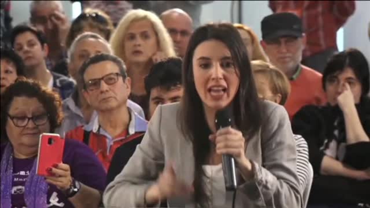 Montero: "Votar a Pedro Sánchez es votar a Rivera entrando en la Moncloa"