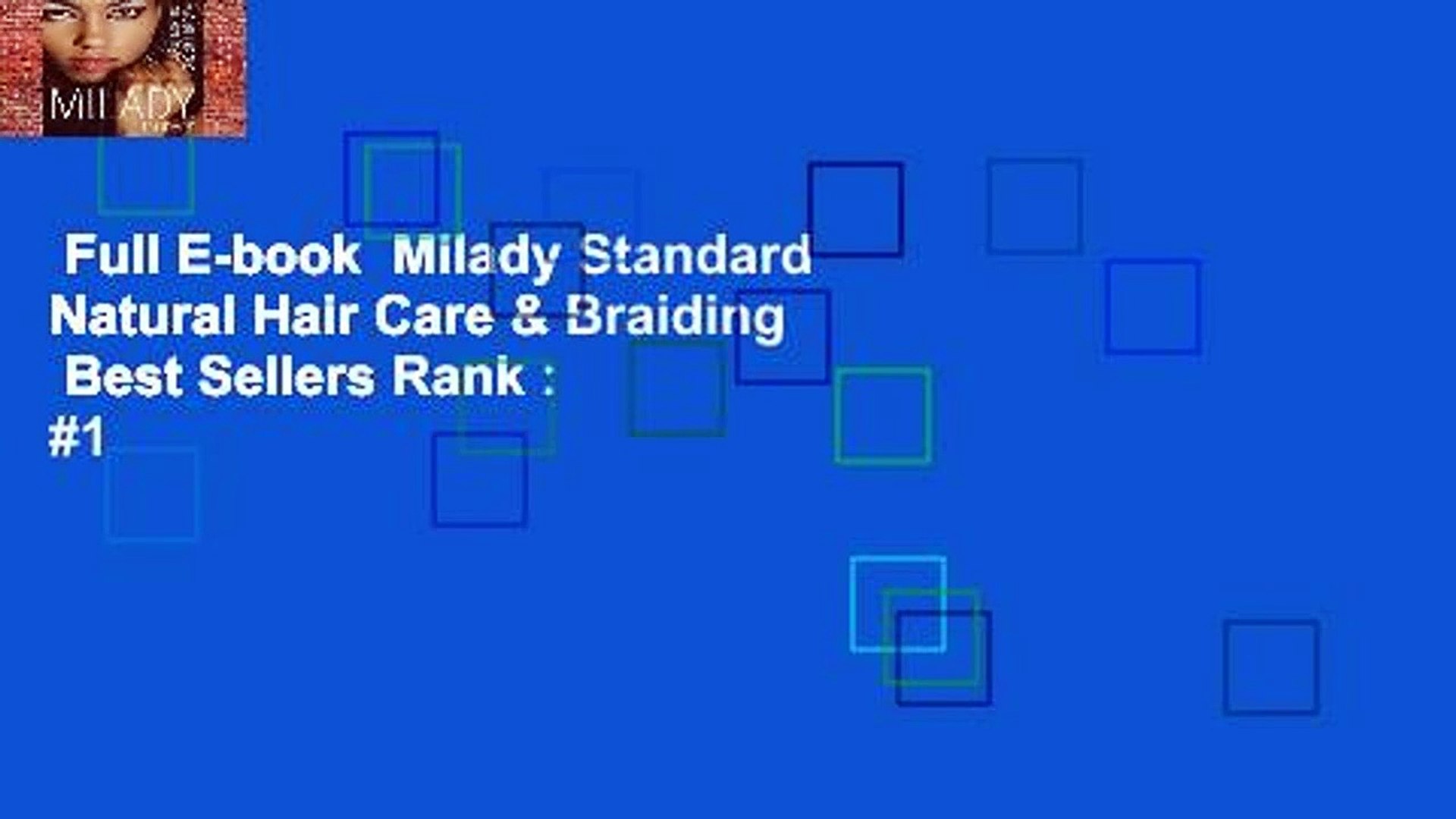Full E Book Milady Standard Natural Hair Care Braiding Best