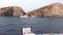 MUĞLA Turist dolu tur teknesi karaya oturdu