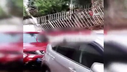 Başkent’te yağmura dayanamayan istinat duvarları çöktü