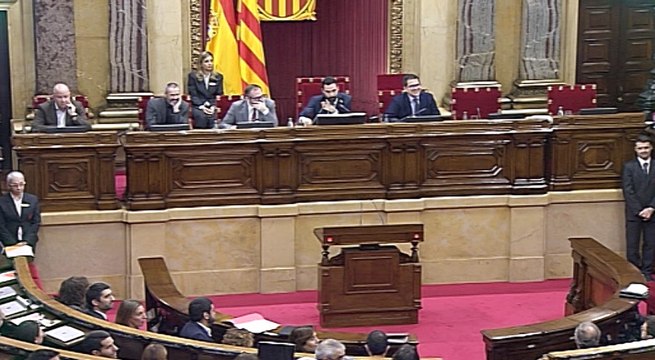 Pleno del Parlament de este miércoles