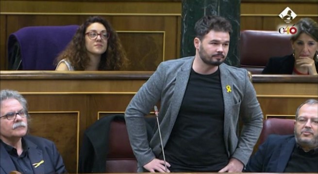 Rufián dice que Borrell es el ministro más indigno de la democracia