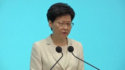 캐리 람 홍콩 행정장관, 시민들에 사과 / YTN