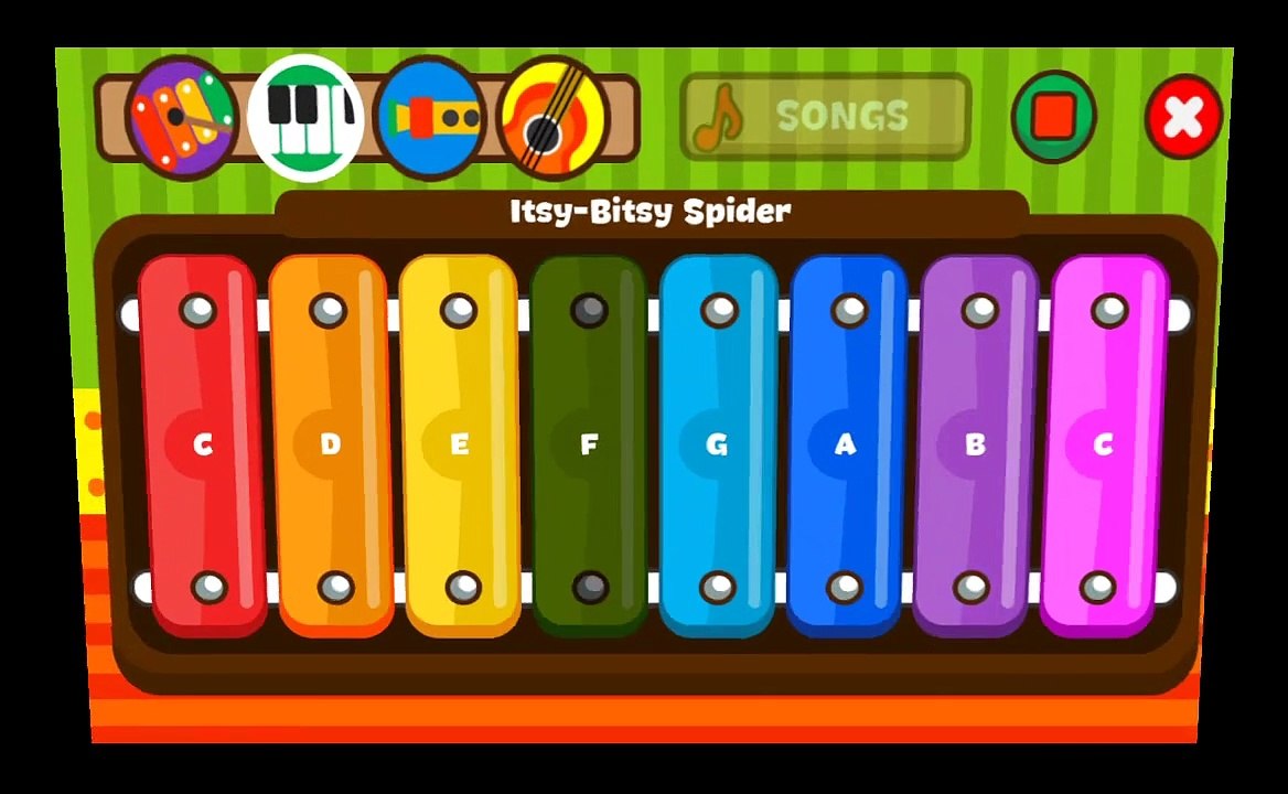 Itsy Bitsy Spider Song For Children ( Music Of Guitar, Piano, Trumpet