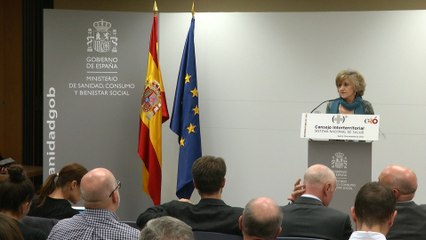 María Luisa Carcedo en rueda de prensa