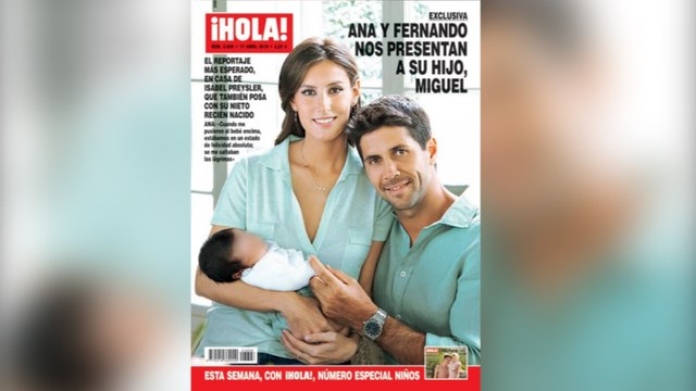 Fernando Verdasco posa junto a su hijo por primera vez