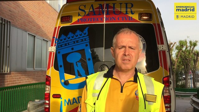 SAMUR-PC explica asistencia en un herido por arma de fuego