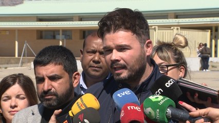 Rufián sobre Junqueras y Sànchez: "Son presos políticos"