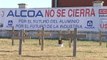 Los trabajadores de Alcoa protestan por el cierre de la fábrica de Avilés