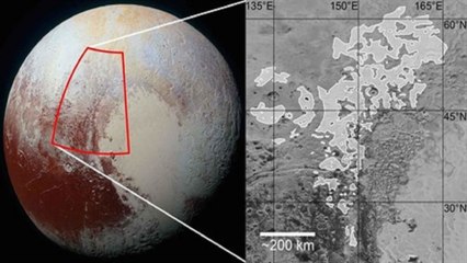 Nueva forma de relieve glaciar que es exclusiva de Plutón
