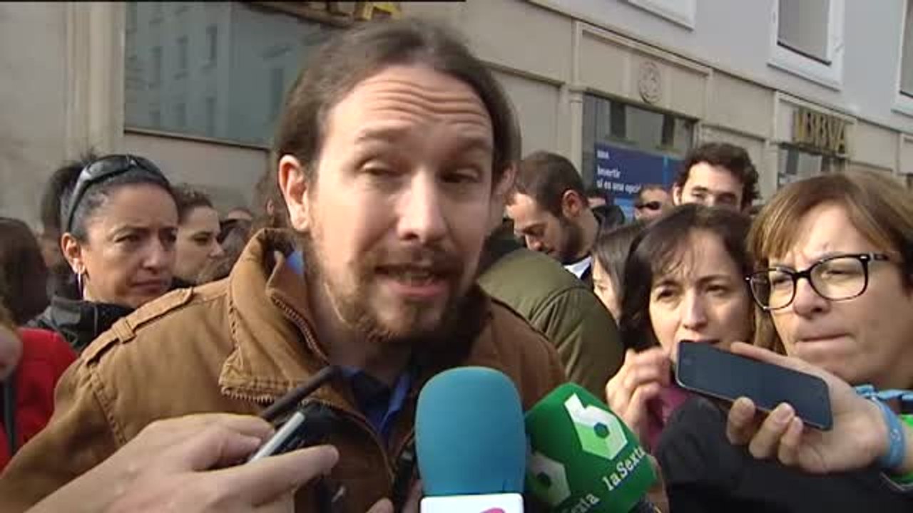Pablo Iglesias: "La gente está harta de ver la imagen que estamos dando en los medios"