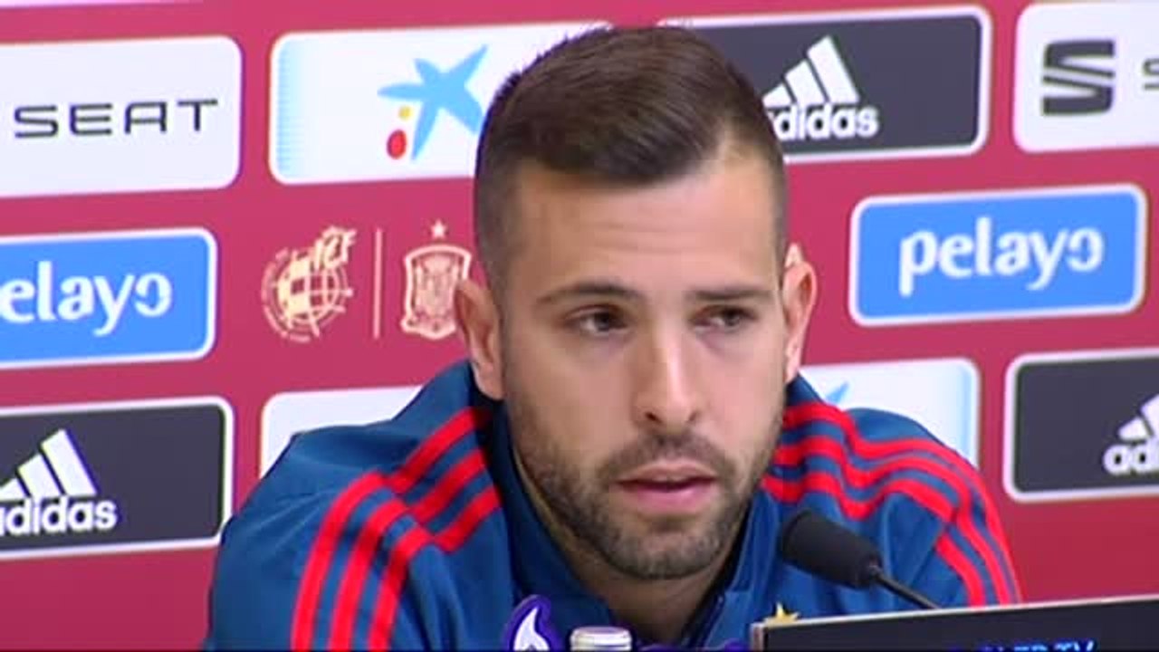 Jordi Alba: "Nunca he dicho ni una mala palabra de Luis Enrique"