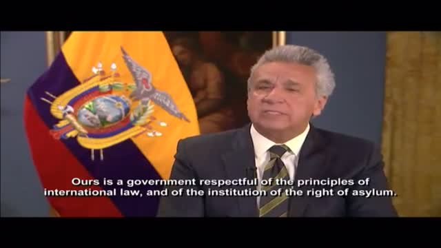 El presidente de Ecuador confirma la retirada de asilo diplomático de Julian Assange en Londres