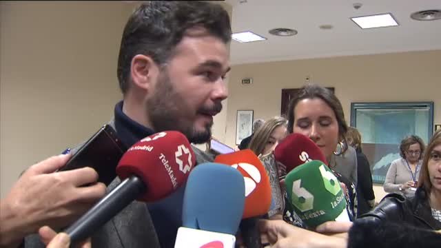 Rufián dice que la elección de Marchena es un premio a los que han auspiciado la represión hacia el pueblo de Cataluña