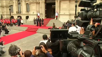 Los reyes visitan Perú en viaje oficial