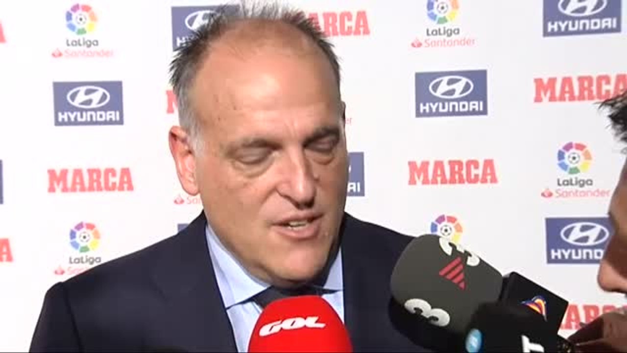 Tebas reitera sus intenciones sobre el Girona-Barcelona en Miami: "Sí se jugará"
