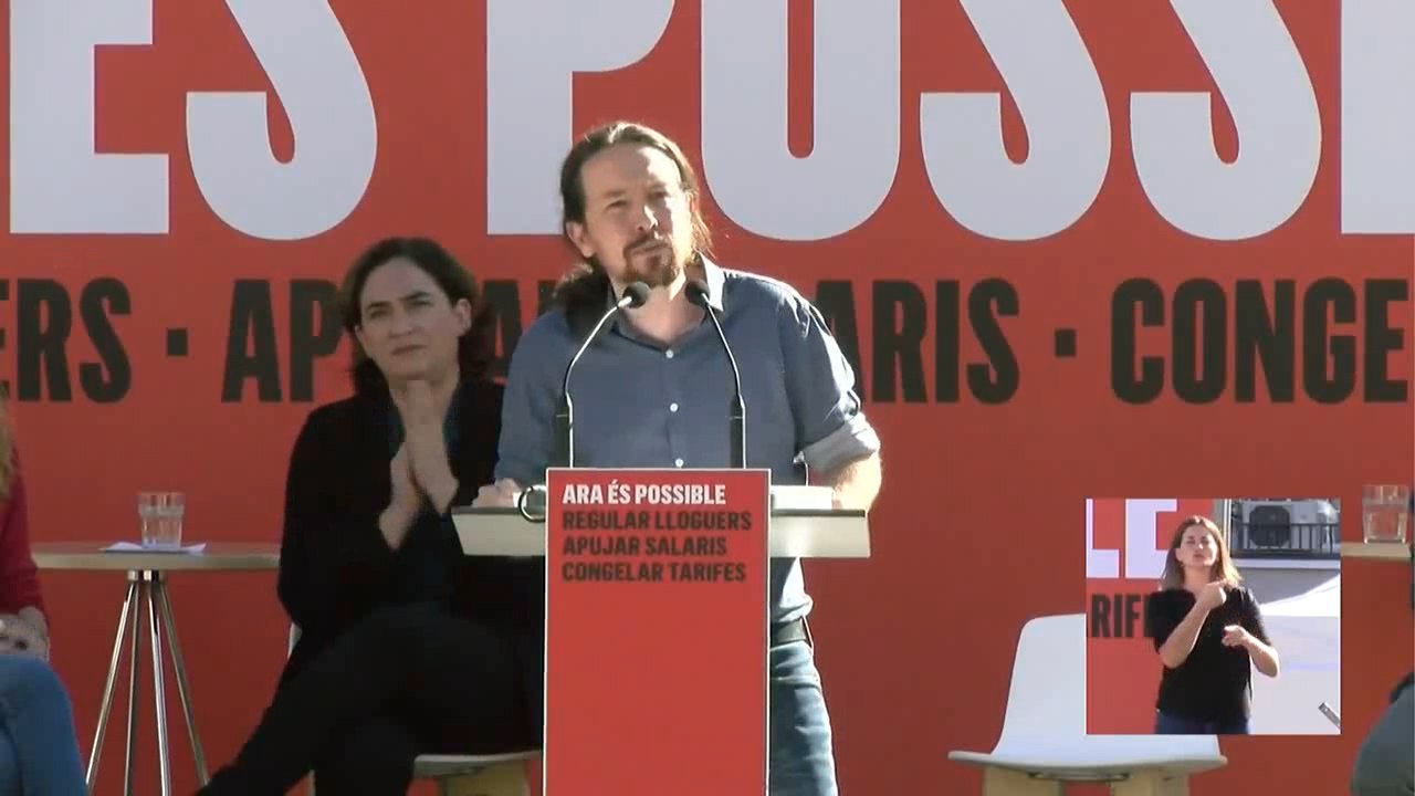 Iglesias pide a PDeCAT y ERC apoyar los Presupuestos Generales del Estado